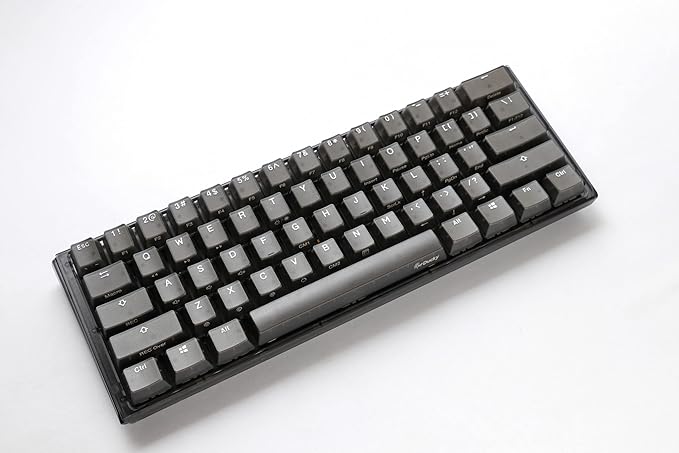 Ducky One 3 Mini Aura 60% Mechanical Keyboard: Quack Mechanics Dampening, Hot-Swappable Cherry MX Red Switches, High-Density PBT Tripleshot Keycaps, RGB, US, Black