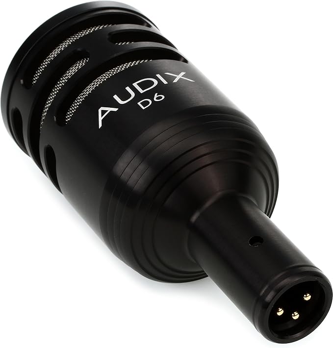 AUDIX D6 Cardioid Dynamic Kick Drum Microphone for Kick Drums and Bass Instruments