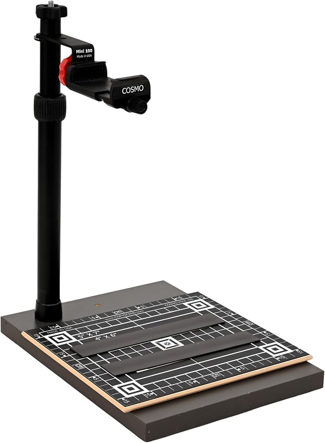 Cosmo Mini 100 Copy Stand for Digitizing Photos, Documents, Checks (for Deposit), Jewelry, and Collectibles with Your Smartphone, Made in the USA