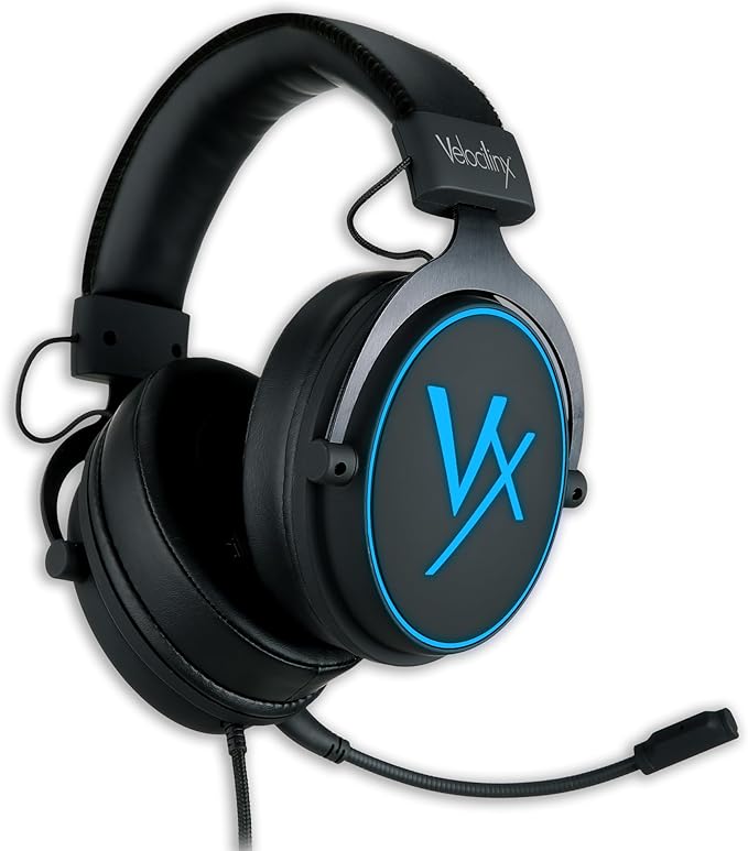 Areios 7.1 Surround Sound Console and PC Gaming Headset, Black