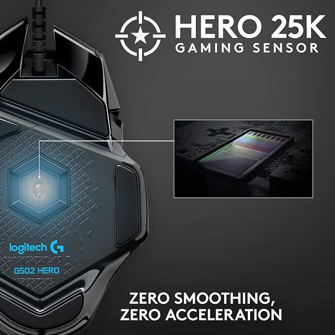 Logitech G432 Gaming Headset and G502 Hero Gaming Mouse Bundle