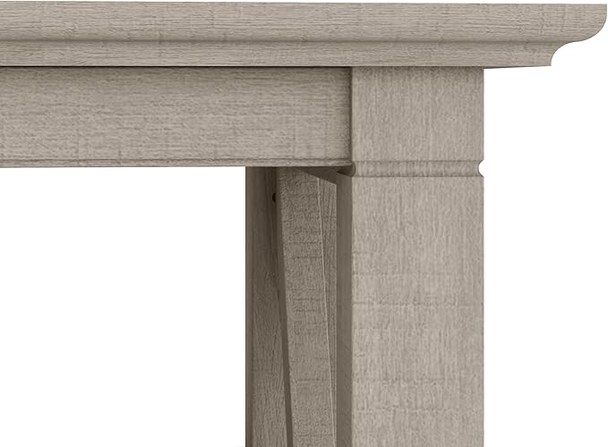 Bush Furniture Key West Small 2 Shelf Bookcase in Washed Gray, Compact Home Organizer, Vertical Storage Solution, Bookshelf for Office or Living Room