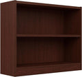 Bush Home Universal Small 2 Shelf Bookcase in Vogue Cherry, Low Storage and Display Bookshelf for Home Office or Living Room Organization