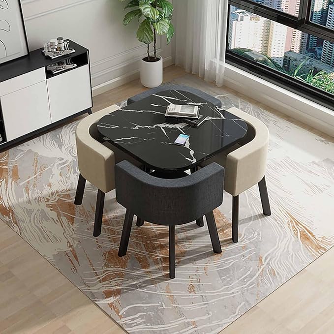 Computer Desk, Vanity Desk, Bedside Tables,Family Dining Room Furniture Set, 1 Table, Kitchen Bar Balcony Bedroom Library Billiards Hall Office 14