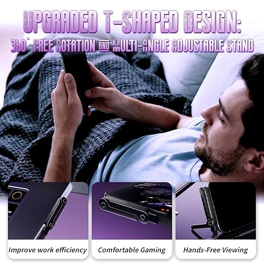 240W Braided Fast Charge Cable with Built-in Phone Stand, Portable Charger Cable with Invisible Stand,USB C to USB C Fast Charging Cable 90 Degree Right Angle, Foldable Charger Cord with Hidden Holder