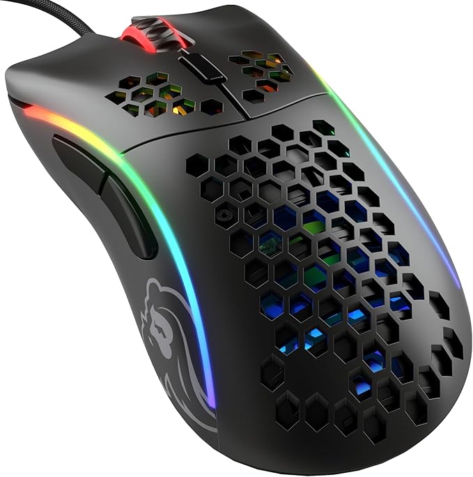Glorious Model D- (Minus) Lightweight Gaming Mouse, Matte Black (GLO-MS-DM-MB) (Renewed)