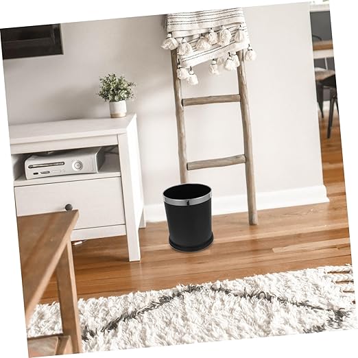 Slim Garbage Can Removable Inner Bucket Fire-Resistant Trash Bin for Kitchen Bedroom to Clean Spacious Waste Container for Desktop Use
