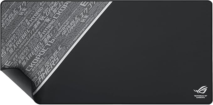 ASUS ROG Gladius III Wireless AimPoint Gaming Mouse, Connectivity (2.4GHz RF & ROG Sheath Black Mouse Pad | Extra-Large Gaming Surface Mouse Pad | Pixel Precise Tracking | Anti-Fray