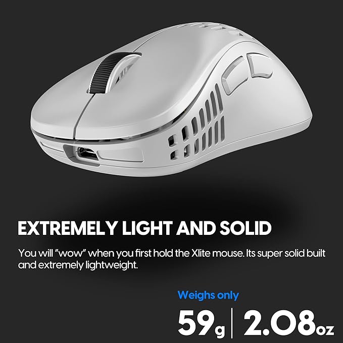 Pulsar Gaming Gears - Xlite V2 Wireless Gaming Mouse, Ultra Lightweight, 2.1 oz (59 g) (Renewed)