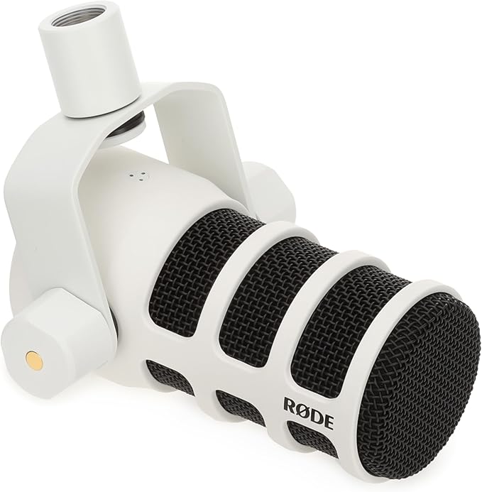 Rode PodMic USB Dynamic Broadcast Microphone - White