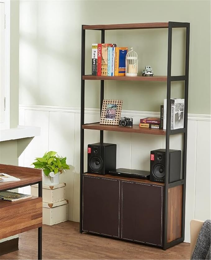 Computer Chair , Home Living Room Furniture Sets,Bookcase Bookshelf Accent Computer Desk, Luxury Coffee Table with Lift Top End Table Side Chairs Furniture for Home Office Living Room ( Color : Bookca