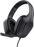 Trust Gaming GXT 415 Zirox Lightweight Gaming Headset with 50mm Drivers for PC, Xbox, PS4, PS5, Switch, Mobile, 3.5 mm Jack, 2m Cable, Foldaway Microphone, Over-Ear Wired Headphones - Black