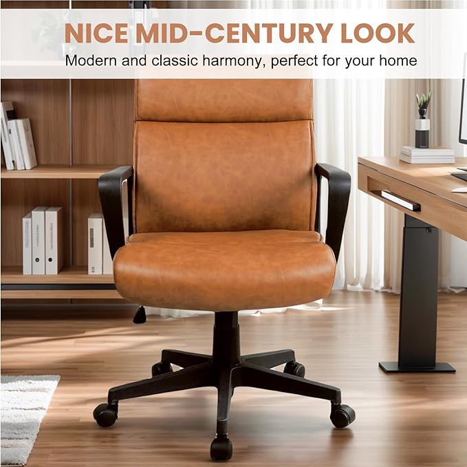 Artswish Mid Century Modern Desk with Chair Set