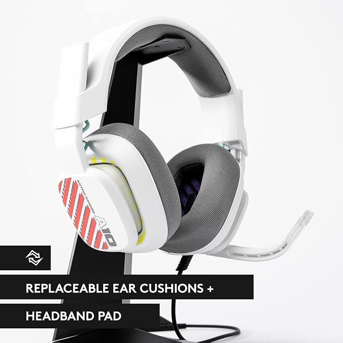 Astro A10 Gaming Gen 2 Wired Headset with flip-to-Mute Microphone for PS 5/4, and PC/Mac - White (Renewed)