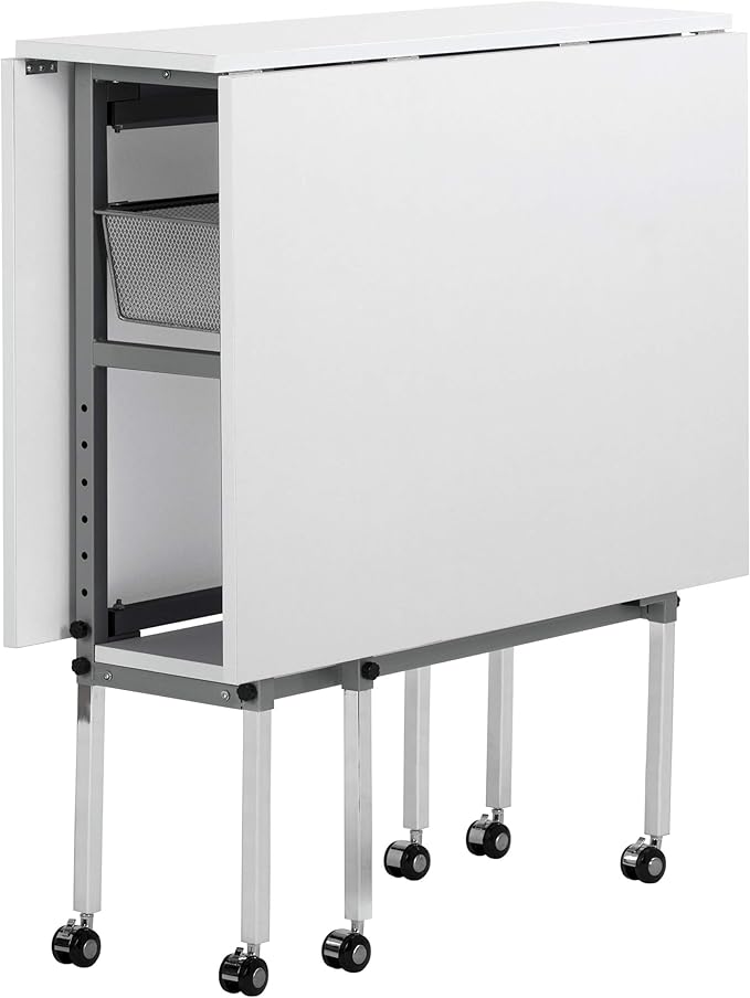 Sew Ready Hobby and Cutting Table, Arts and Crafts Table with 2 Mesh Storage Drawers