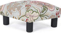 Ottoman Footrest Stool Modern Small Square Seat Chair Footstool (Flower)