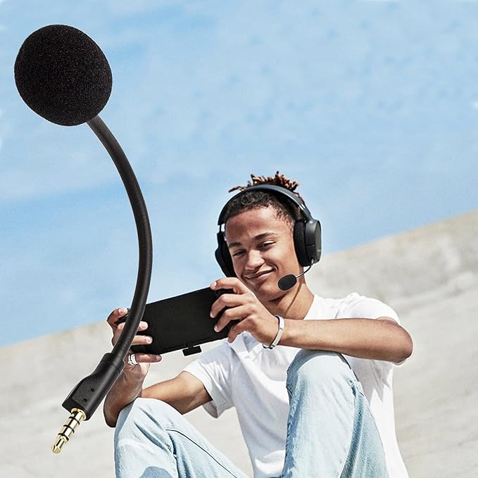 LEFXMOPHY Replacement Game Mic for Steelseries arctis 1, Nova 3X / 3P Headphones, Detachable 3.5mm Boom Microphone