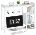 Desk Shelf for Top of Desk Hutch Top Only Desktop Bookshelf Organizer 38.6" Shelves for Computer Dorm