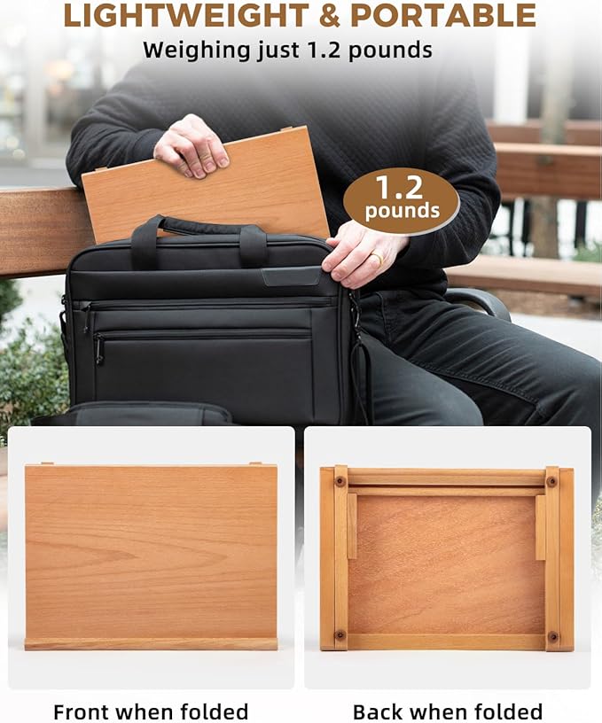 Table Easel for Painting, Adjustable Angle Art Easels Wood Table Easel Drawing and Sketching Board, 11 4/5 Inches by 8 2/3 Inches