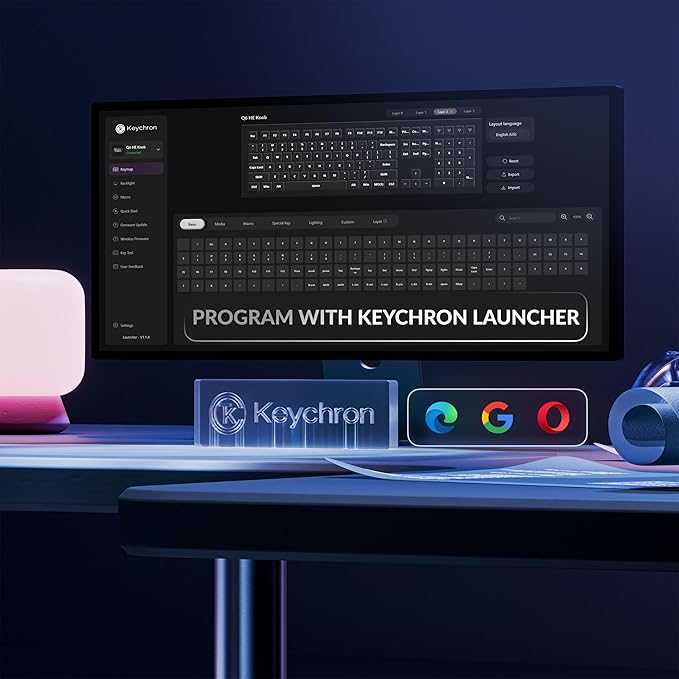 Keychron Q6 HE QMK Wireless 2.4 GHz Custom Keyboard, Rapid Trigger Bluetooth 100% Full-size with Hall Effect Gateron Double-Rail Magnetic Switches PBT Keycaps Aluminum Compatible for Mac Windows Linux