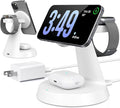 3 in 1 Wireless Charging Station for Apple, Charger Stand for Multiple Apple Devices, Wireless Charging Station for iPhone 17/16/15/14/13/12 Series, Wireless Charger for AirPods, iWatch Series (White)