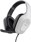 Trust Gaming GXT 415W Zirox Lightweight Gaming Headset with 50mm Drivers for PC, Xbox, PS4, PS5, Switch, Mobile, 3.5 mm Jack, 2m Cable, Foldaway Microphone, Over-Ear Wired Headphones - White