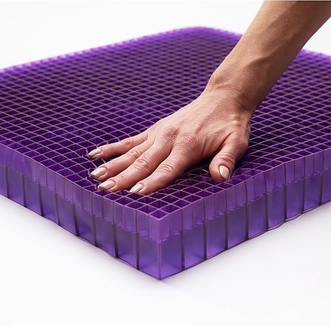 Purple Double Seat Cushion and Back Cushion Bundle