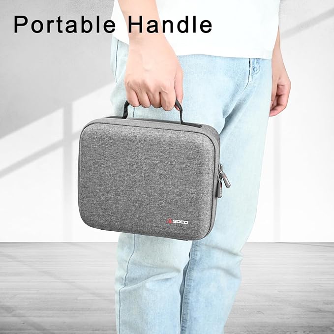 RLSOCO Hard Case Compatible With Shure MV7X / MV7+ / MV6 / MV7 / MV7i Podcast Dynamic Microphone & Shure SM7B / SM7dB Vocal Dynamic Microphone