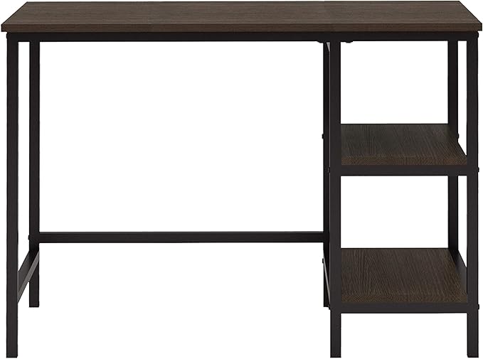 Lexicon Lavaca Metal Writing Desk and Chair Set, Black