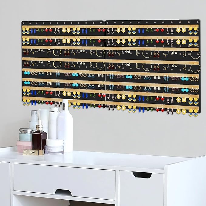 Peg Board, 6 Pack 12"x12" Black Metal Pegboard Panels Pegboards Wall Organizer with Bent Frame Large Heavy Duty Peg Board for Walls Home, Garage Tool Storage, Workbench, Craft Room, Kitchen
