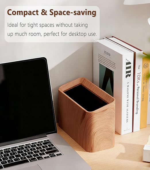 Mini Trash Can for Desk(0.5Gal/2L),Tiny Countertop Trash Can (with 90 Bags),Small Office Desktop Garbage Cans,Tabletop Waste Basket with Open Top,Mini Trash Bin for Bedroom,Vanity,Car