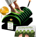 Grounding Mat for Feet Foot Rest for Under Desk at Work Grounding Foot Stool Memory Foam Adjustable Height Back Knee Pain Relief Energy Sleep Comfort Footrest for Gaming Home Office Leg Elevation