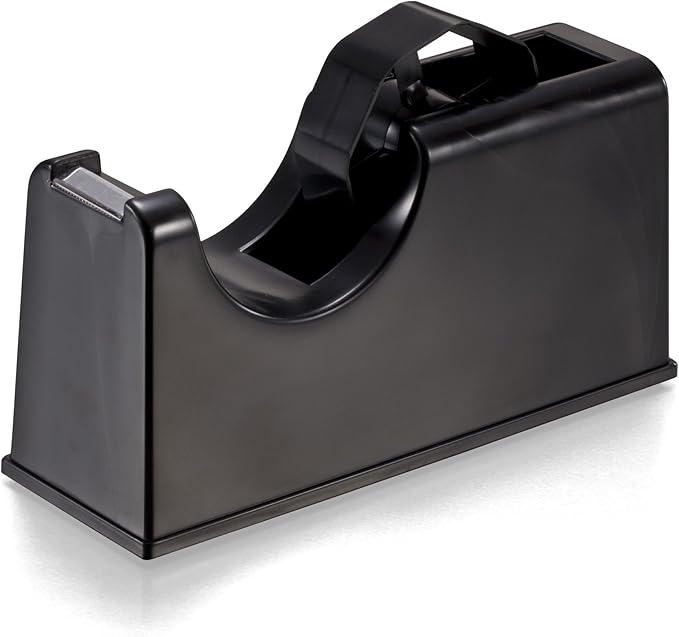Officemate 2-in-1 Heavy Duty Tape Dispenser 1-Inch and 3-Inch Core, Black (96699)