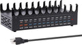 420W Charging Station for Multiple Devices - 24 Ports USB Fast Charging Station with 30W Power Delivery, Multi Charger Dock for Phone Tablet, Home, Office, School