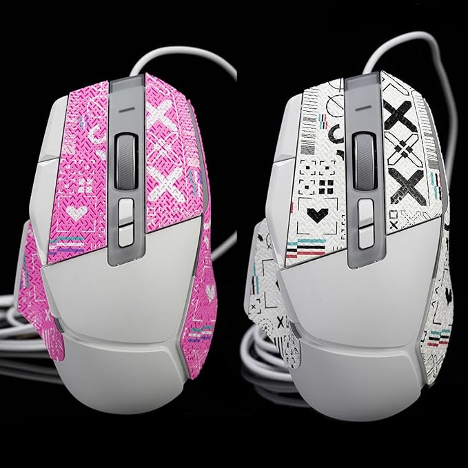 Grip Tape for Logitech G502X Lightspeed Plus- Anti-Slip,Enhanced Control, Sweat Resistance,Improves FPS Gaming Grip & Mouse Protection [Pre-Cut] Printsteam Black Blue 0.5mm