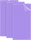 REALIKE StrongGrip Cutting Mat Compatible with Cricut Maker 3/Maker 4/Maker/Explore 3/4/Air 2/Air/One(3 Mats,12x24 inch) Purple Strong Adhesive Non-Slip Cut Mats for Crafts