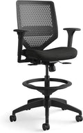 HON Solve Standing Desk Chair with Lumbar Support. ReActiv High Back Support, Ergonomic Office Chair with Foot Rest, Adjustable Height