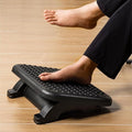 Navaris Adjustable Footrest - Under Desk Foot Rest for Office or Home - 2 Heights Adjustable with Removable Feet (10 cm and 12.5 cm) - 0 to 18 Degree Angles