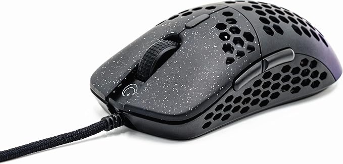 Gwolves Hati HTM Lightweight Honeycomb Wired Gaming Mouse,~56g,3389 Sensor,16,000 DPI, Low Latency,Anti-Interference,6Programmable Btns,On-Board Memory,PC/Mac and Laptop (Gradient Blue, HTM - Medium)