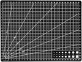 Self Healing Sewing Mat, Rotary Cutting Mat Double Sided 5-Ply Craft Cutting Board for Sewing Crafts Hobby Fabric Precision Scrapbooking Project 9inch x 12inch (A4-Black)