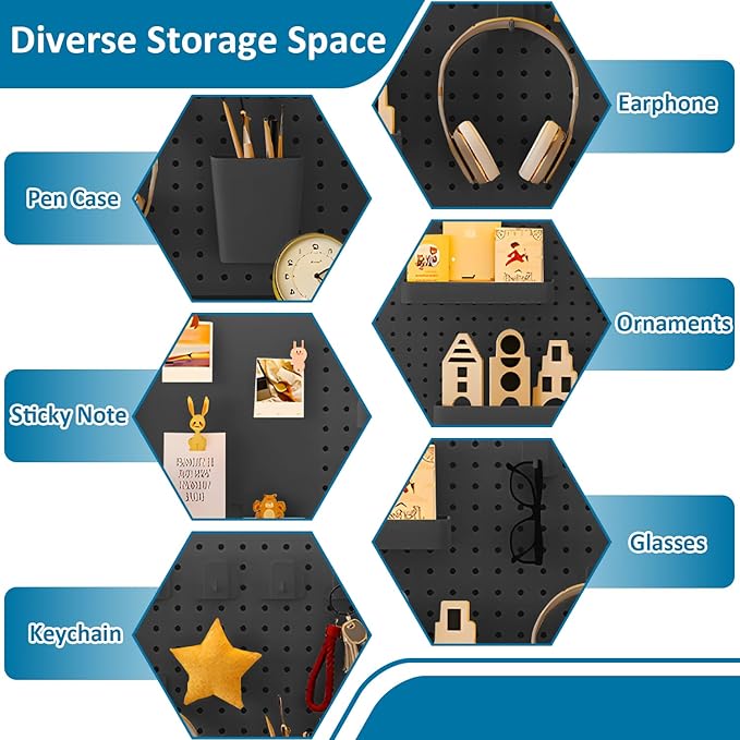 Desktop Hutch Bookshelf with Pegboard,Desk Organizer Shelf Bookcase, Countertop Storage Organizer Rack for Dorm Office Home Dormitory (Black, 95CM/37.4IN)