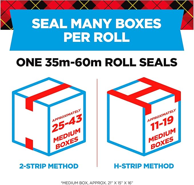 Scotch Heavy Duty Shipping Packing Tape,Clear,Shipping and Packaging Supplies,1.88 in. x 38.2 yd.,1 Tape Roll with Dispenser,(Pack of 12)
