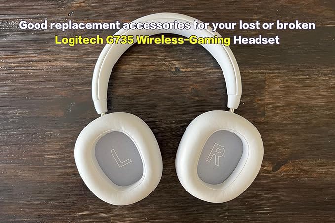 UNCLE LIGHT Replacement Game Mic for Logitech G735 Gaming Headset on PS4 PS5 PC, 3.5mm Detachable Boom Microphone