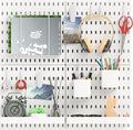 15pcs Pegboard Sets, Peg Board, Pegboard Wall Organizer, Storage System for Workbench, Shop, Shed Modular Peg Board Organizer Board Kit