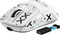 MANBASNAKE Attack Shark X3 Pro 4K/8K Hz Mouse, 59g Superlight BT/2.4G Wireless/Wired Gaming Mouse, PixArt PAW3395 Gaming Sensor, 26000 DPI, Griptape, Programmable Buttons for Win11/Xbox/PS/Mac(White)