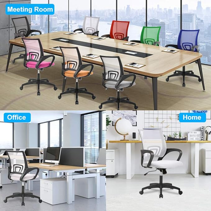 BestOffice Ergonomic Mesh Office Chair – White