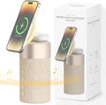 COLSUR Bluetooth Speaker, Magnetic Wireless Charger, Bluetooth Speakers with Night Light, 2 in 1 Wireless Charging Station for iPhone 17/16/15/14/13/12 Series, AirPods Pro 2/4/3/2（Gift Ideal）(Yellow)