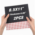 80Mil Magnetic Sheets with Adhesive 8.5" x 11",Self Sticky Anisotropic Sheet Magnet,Peel and Stick Letter Size for Heavy Duty Projects (2 PCS)