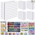 12Pcs Peg board, Pegboard Wall Organizer Panels, Wall Mount Display Small Pegboard Kits, Pegboard, Peg Boards for Wall Craft Room, for Kitchen, Garage, Workshop, Tool Accessories - White Pegboard