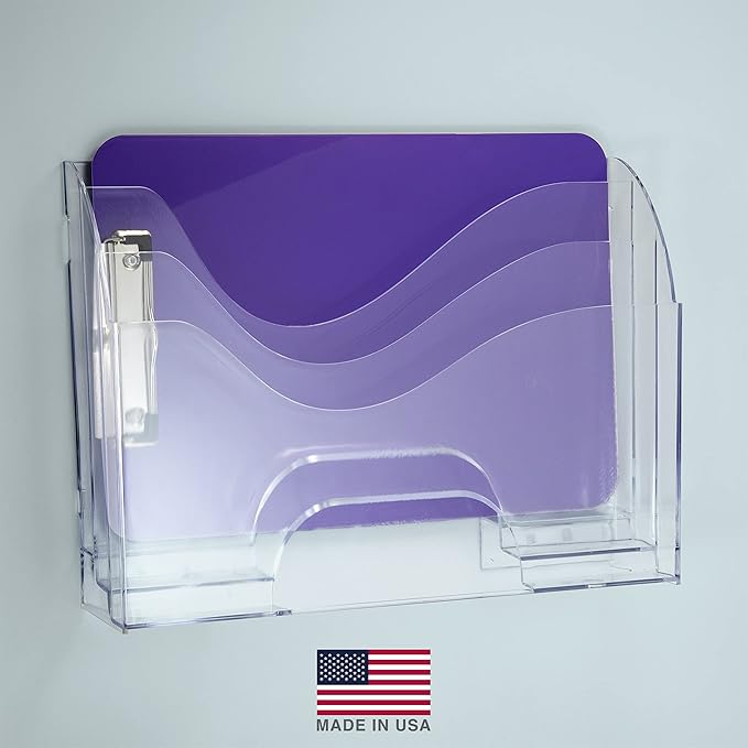 Officemate Two-Way Organizer, 3-Tier, Clear (22904)